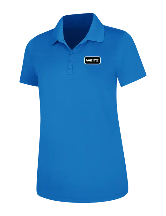 Light Royal Blue Womens Dry Zone UV Mesh Polo w/Weitz Logo
