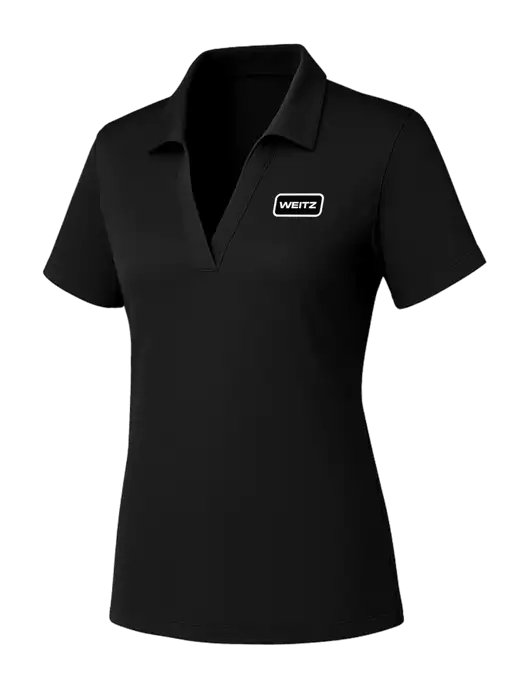 Womens Black PosiCharge RacerMesh Polo w/Weitz Logo