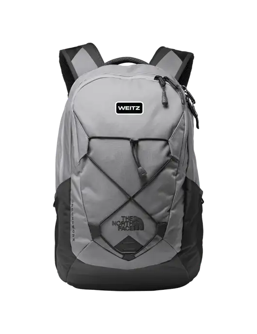 The North Face Light Grey/ Dark Grey Groundwork Backpack w/Weitz Logo