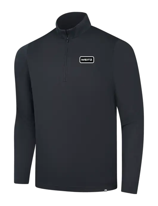 TravisMathew Black Coveside ¼-Zip w/Weitz Logo