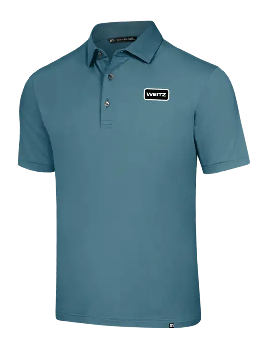 TravisMathew Sapphire Medium Glenview Solid Polo w/Weitz Logo