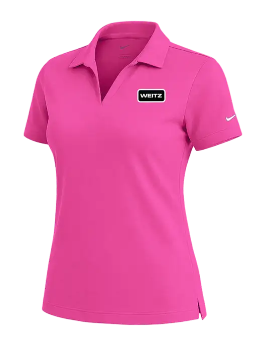 NIKE Fuchsia Womens Dri-Fit Micro Pique Polo w/Weitz Logo