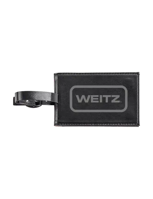 Fabrizio Black Executive Luggage Tag w/Weitz Logo