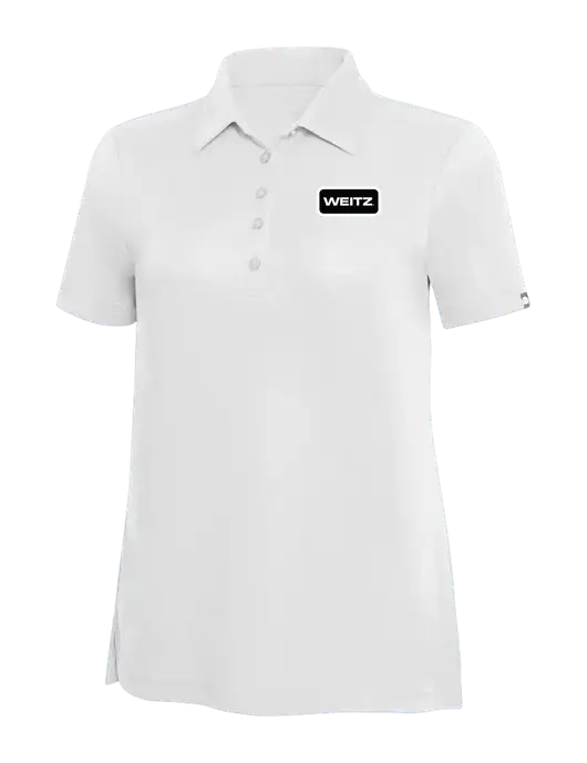 TravisMathew White Solid Womens Oceanside Polo w/Weitz Logo