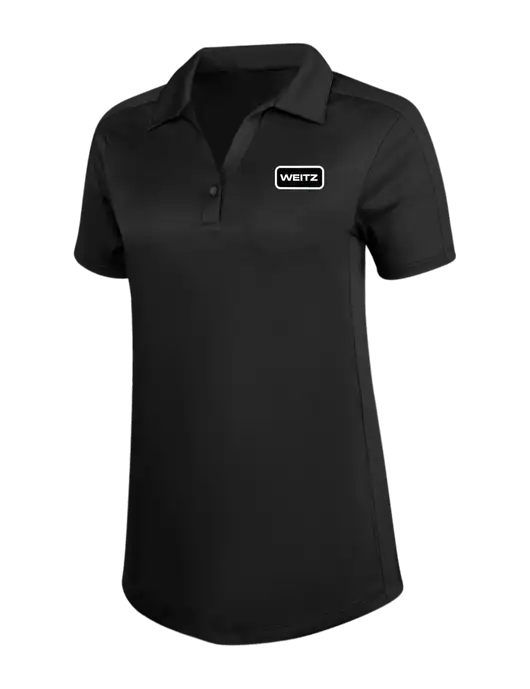 Womens Black Diamond Jacquard Polo w/Weitz Logo