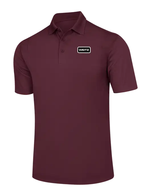 Maroon Micropique Sport-Wick Polo w/Weitz Logo