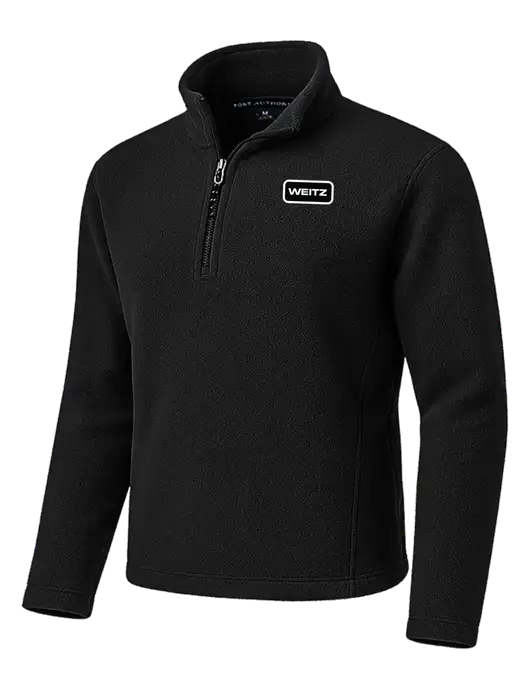 Black Fleece 1/4-Zip Pullover w/Weitz Logo