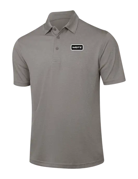 Medium Grey Heather Contender Polo w/Weitz Logo