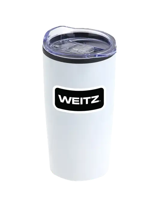 Olympus White 20 oz Tumbler w/Weitz Logo