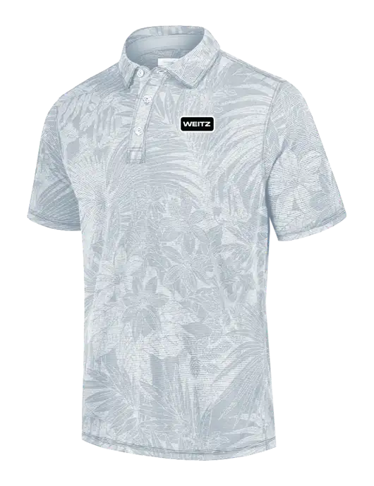 Tommy Bahama Light Grey Santiago Paradise Polo w/Weitz Logo
