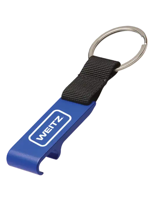 Blue Bottle Opener & Key Ring w/Weitz Logo