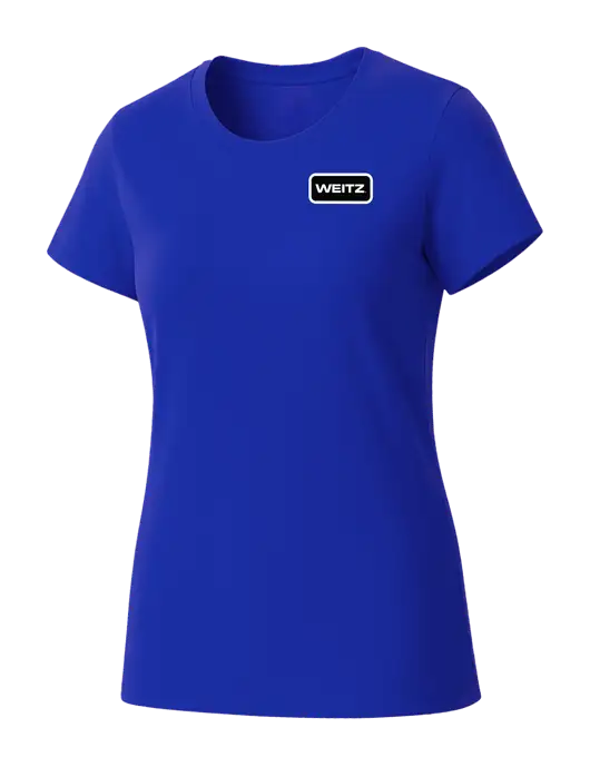 Womens Seriously Soft Royal T-Shirt w/Weitz Logo