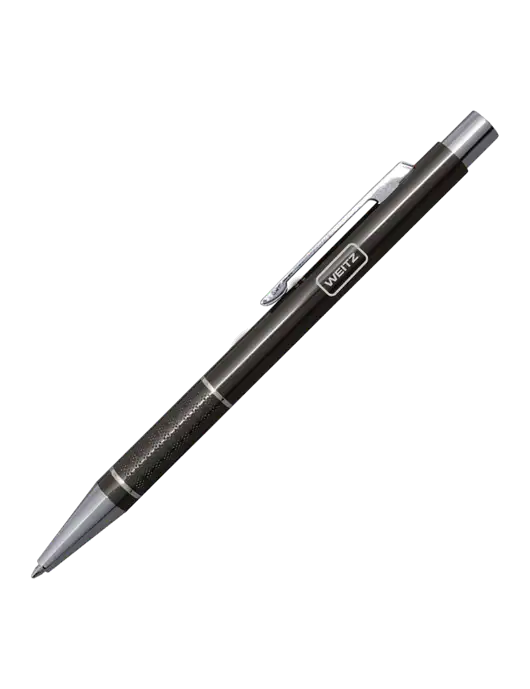 St George Gunmetal Pen - Blue Ink w/Weitz Logo