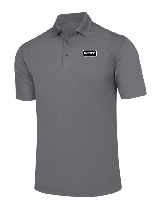 Medium Grey Micropique Sport-Wick Polo w/Weitz Logo