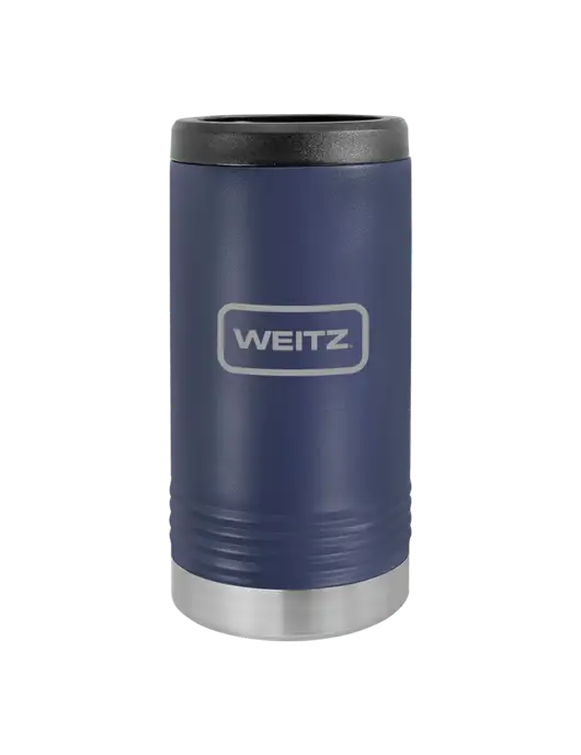 Polar Camel Powder Coated Navy Vacuum Insulated Slim Beverage Holder w/Weitz Logo
