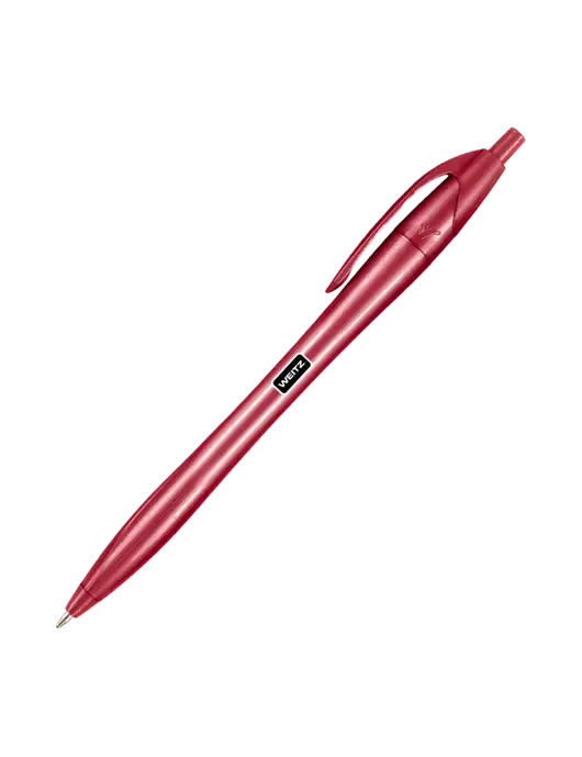 Novella Red Solid Pen - Black Ink w/Weitz Logo