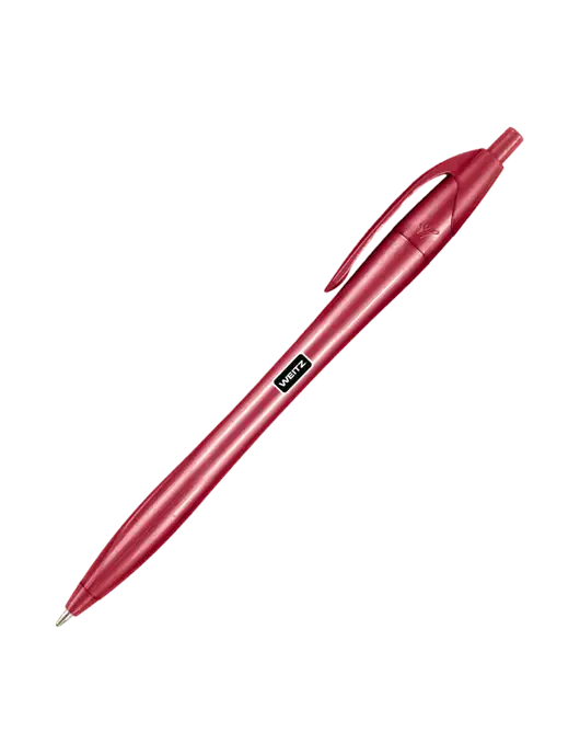 Novella Red Solid Pen - Black Ink w/Weitz Logo