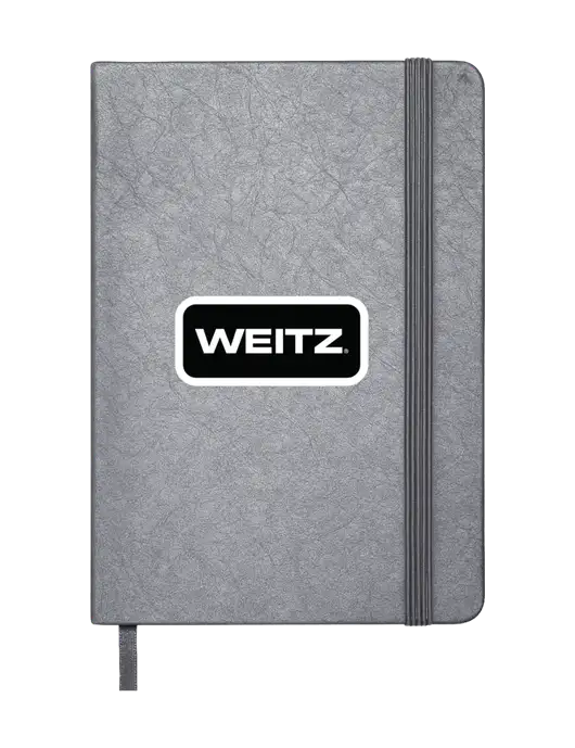 Granite Dark Grey Hardcover Journal, 5.62 X  8.37 w/Weitz Logo