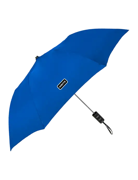 Dark Royal 42" Folding Umbrella  w/Weitz Logo
