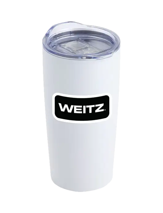 Society White 20 oz Insulated Tumbler w/Weitz Logo