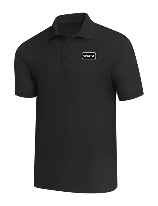 Black PosiCharge RacerMesh Polo w/Weitz Logo