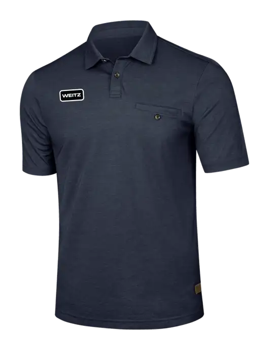 TravisMathew Navy Sunsetters Pocket Polo w/Weitz Logo