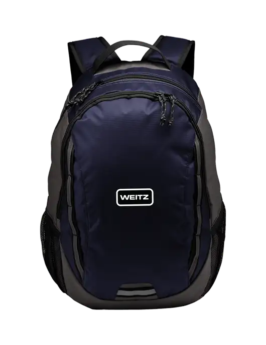 Ridge Deep Navy/Dark Charcoal Laptop Backpack w/Weitz Logo