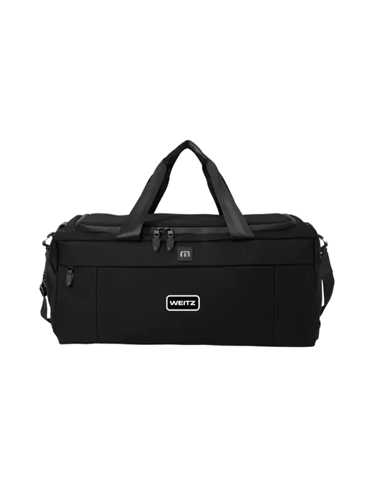 TravisMathew Black Duration Duffel w/Weitz Logo
