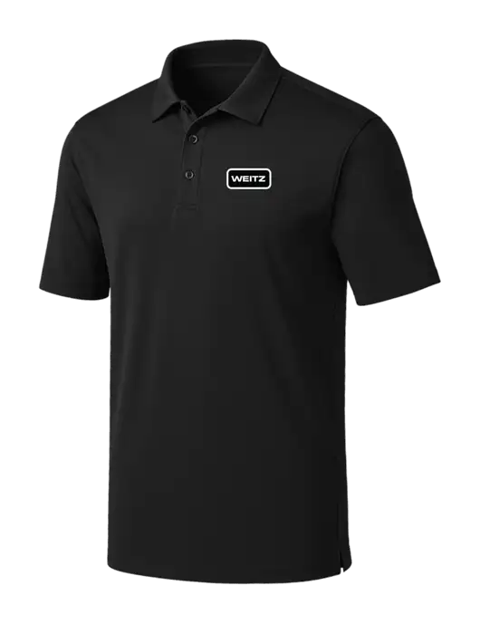 Black Silk Touch Performance Polo w/Weitz Logo