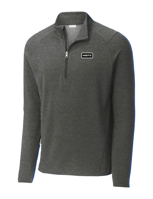 Sport-Wick Flex Fleece Dark Grey Heather 1/4-Zip w/Weitz Logo