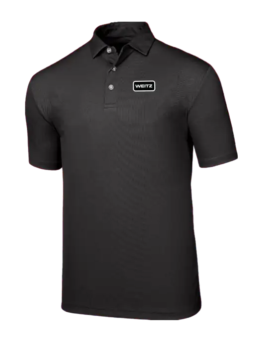 Callaway Birdseye Black Polo w/Weitz Logo