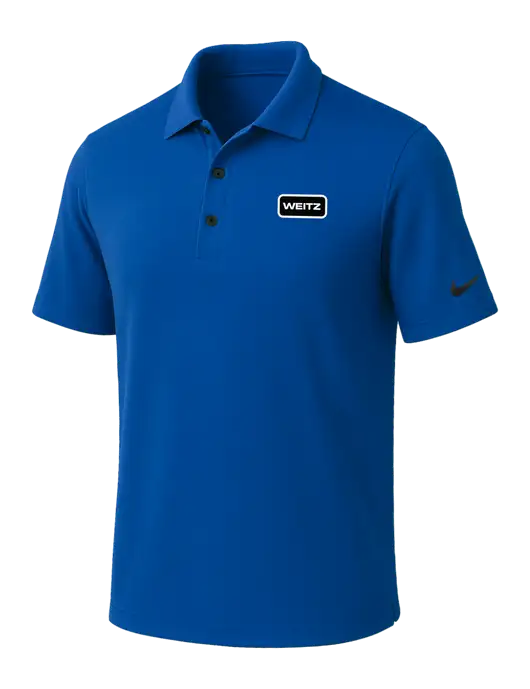 NIKE Dark Royal Dri-Fit Micro Pique Polo w/Weitz Logo