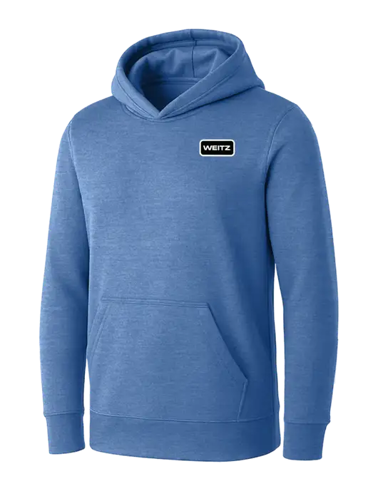 Womens Royal Heather Core Fleece Pullover Hooded Sweatshirt w/Weitz Logo