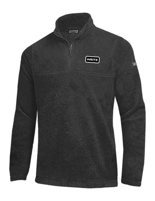 Columbia Charcoal Heather Steens Mountain Fleece 1/2 Zip Pullover w/Weitz Logo