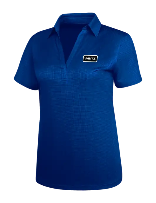 Dark Royal Blue Womens Performance Fine Jacquard Polo w/Weitz Logo