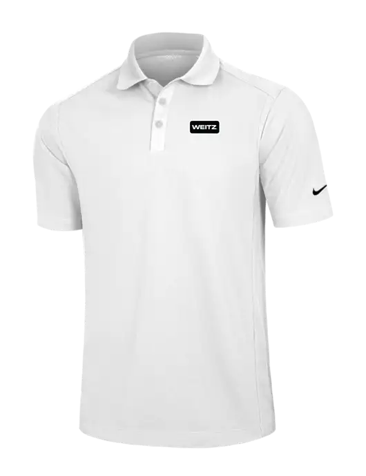 Nike White Dri-FIT Classic Polo w/Weitz Logo