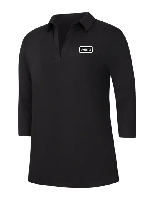 Womens Black Luxe Knit Tunic w/Weitz Logo
