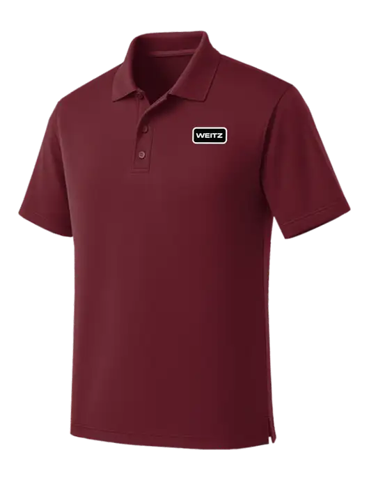 Maroon Dry Zone UV Micro Mesh Polo w/Weitz Logo