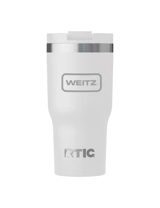 RTIC Essential 30 oz White Tumbler w/Weitz Logo