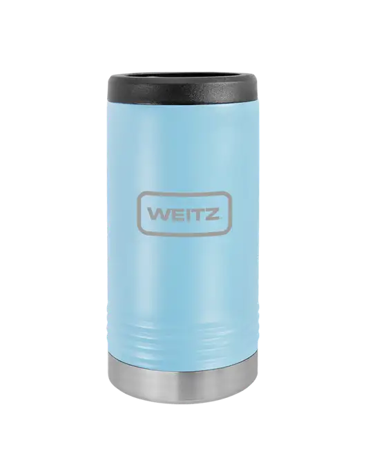 Polar Camel Powder Coated Light Blue Vacuum Insulated Slim Beverage Holder w/Weitz Logo