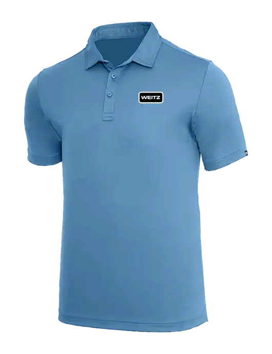 TravisMathew Dark Carolina Blue Coto Performance Polo w/Weitz Logo