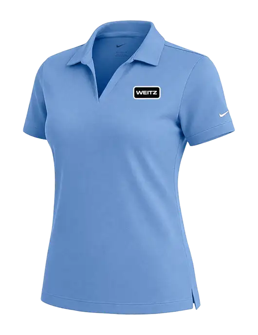 NIKE Carolina Blue Womens Dri-Fit Micro Pique Polo w/Weitz Logo