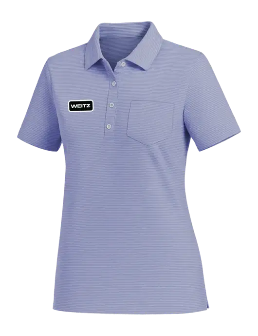Vineyard Vines Womens Dark Slate Fanshell Polo  w/Weitz Logo