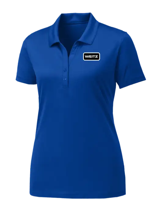 Womens Royal PosiCharge Competitor Polo w/Weitz Logo