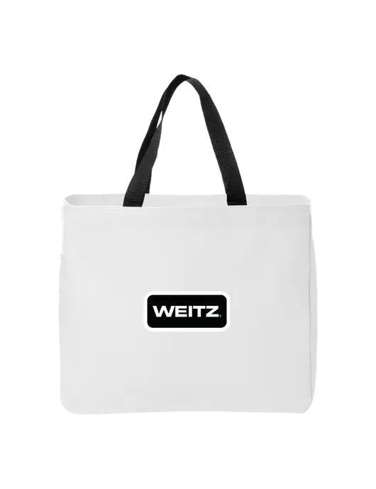 Essential White Tote w/Weitz Logo