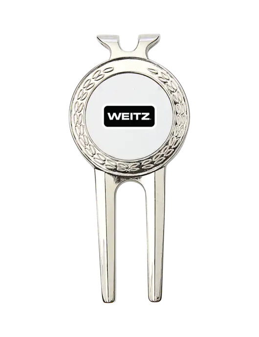 Silver Divot Tool, 1.5 x 3 w/Weitz Logo