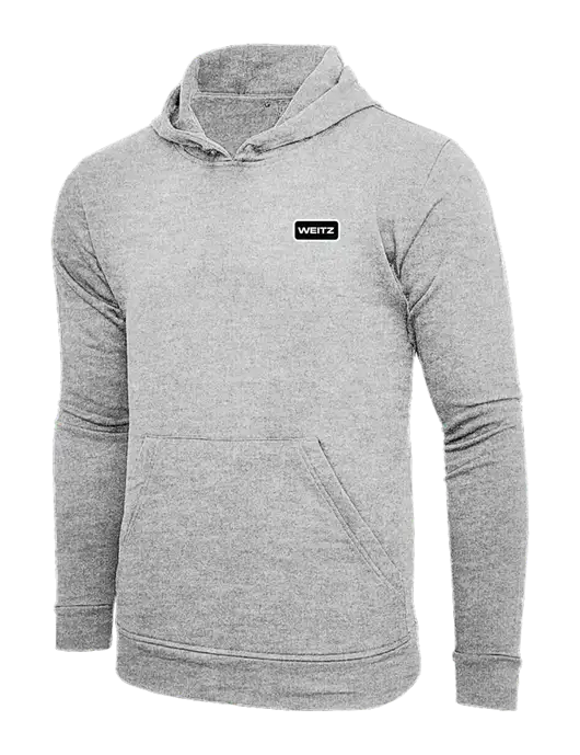 Adidas Light Grey Heather Fleece Hooded Sweatshirt w/Weitz Logo