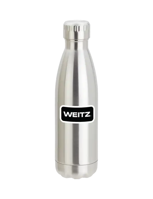City Go Silver 17 oz Insulated Bottle w/Weitz Logo