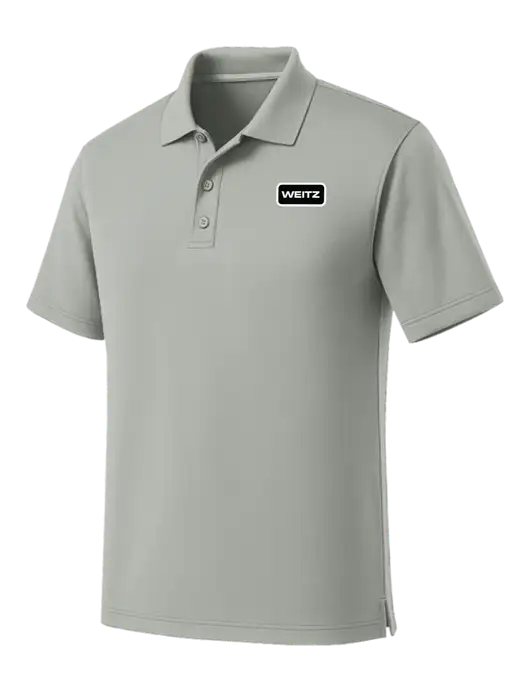 Light Grey Dry Zone UV Micro Mesh Polo w/Weitz Logo
