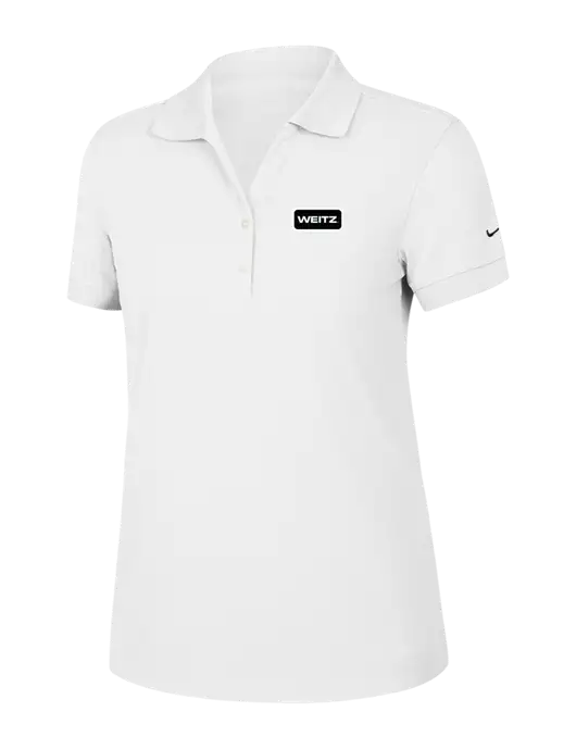 Nike Womens Dri-FIT Classic White Polo w/Weitz Logo